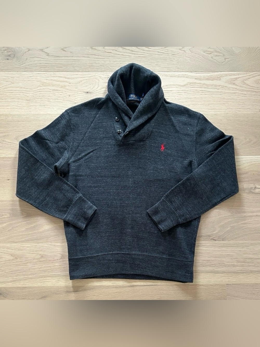 Polo Ralph Lauren Shawl Collared Sweater - Size Small